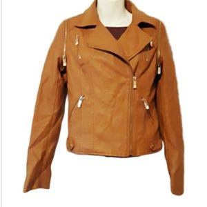 {TCEC} Faux Leather Moto Jacket / Vest